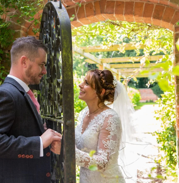 couple getting married at Netley Hall